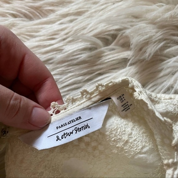 & Other Stories Frilled Sleeveless Top - Picture 3 of 3